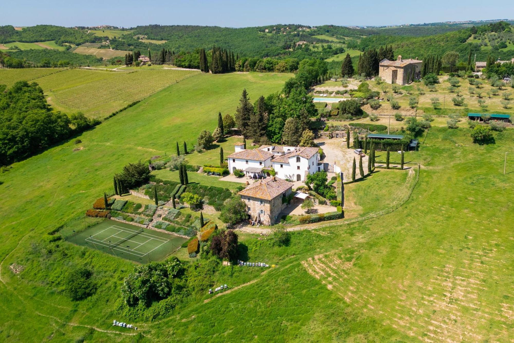 Villa Rignana Chianti Estate, Pool, Tennis,Cook Greve in Chianti Zewnętrze zdjęcie