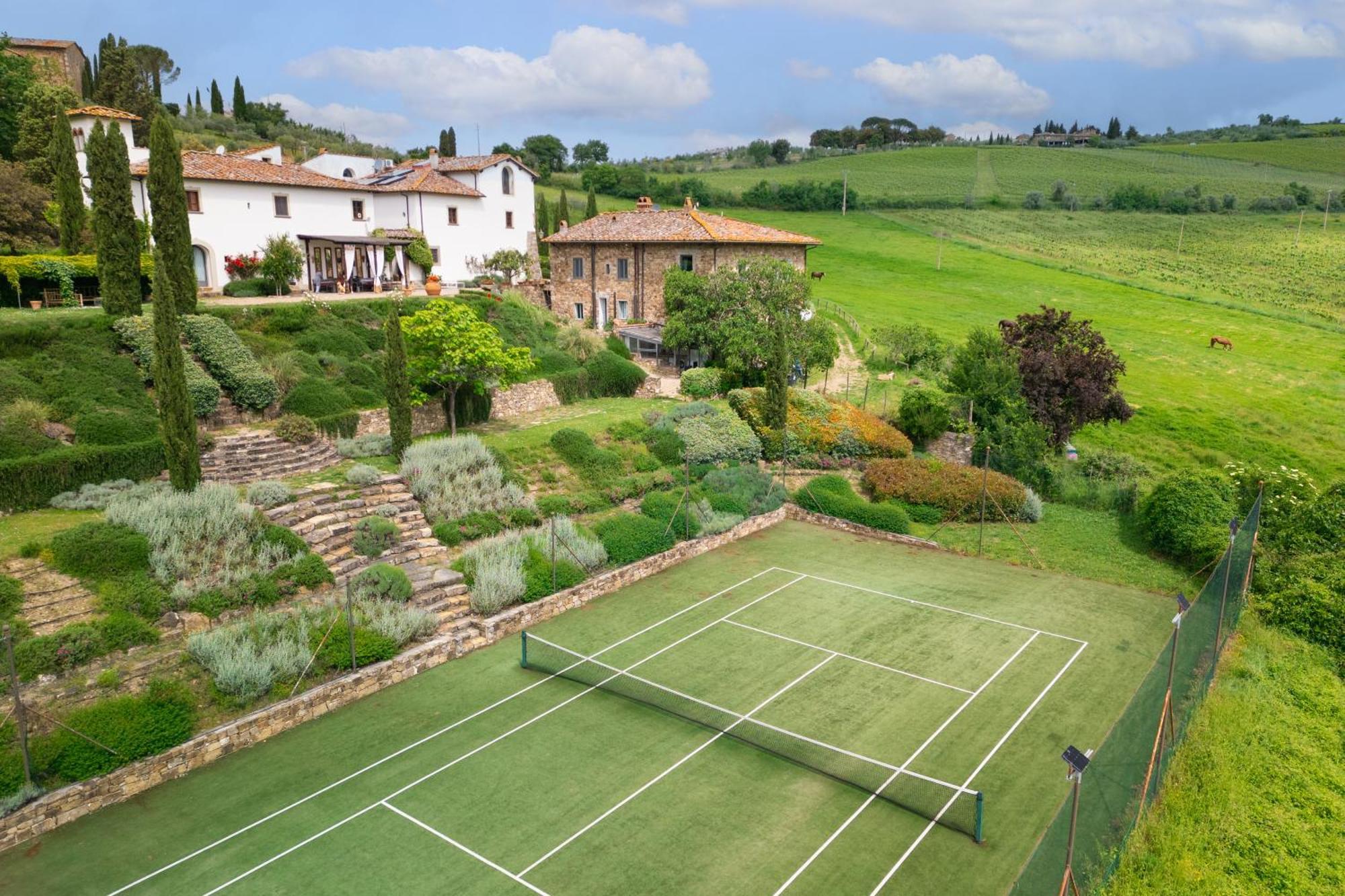 Villa Rignana Chianti Estate, Pool, Tennis,Cook Greve in Chianti Zewnętrze zdjęcie